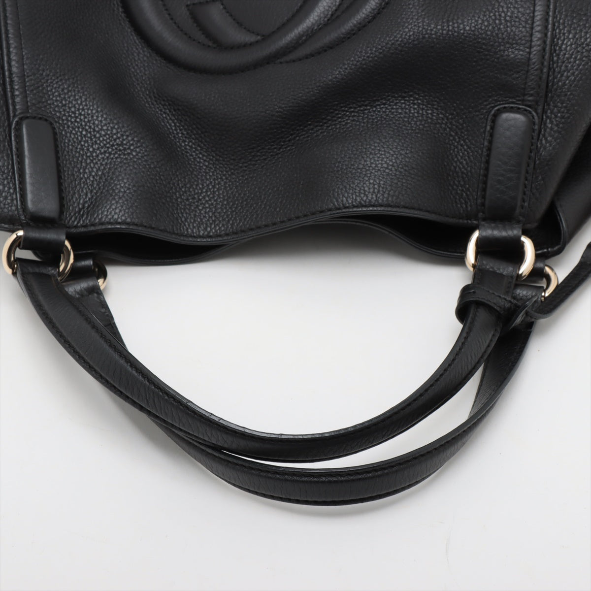Soho Médio couro Hobo Ombro bolsa Preto 