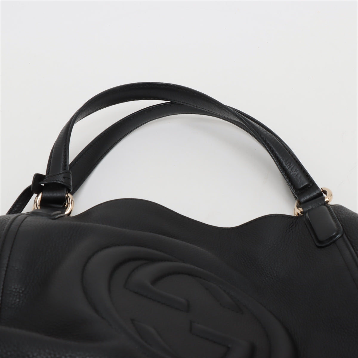 Soho Médio couro Hobo Ombro bolsa Preto 