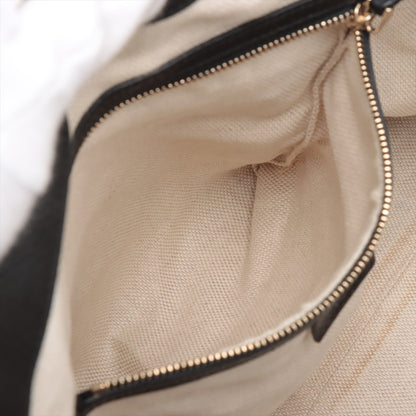 Soho Medium Leder Hobo Schultertasche Schwarz 