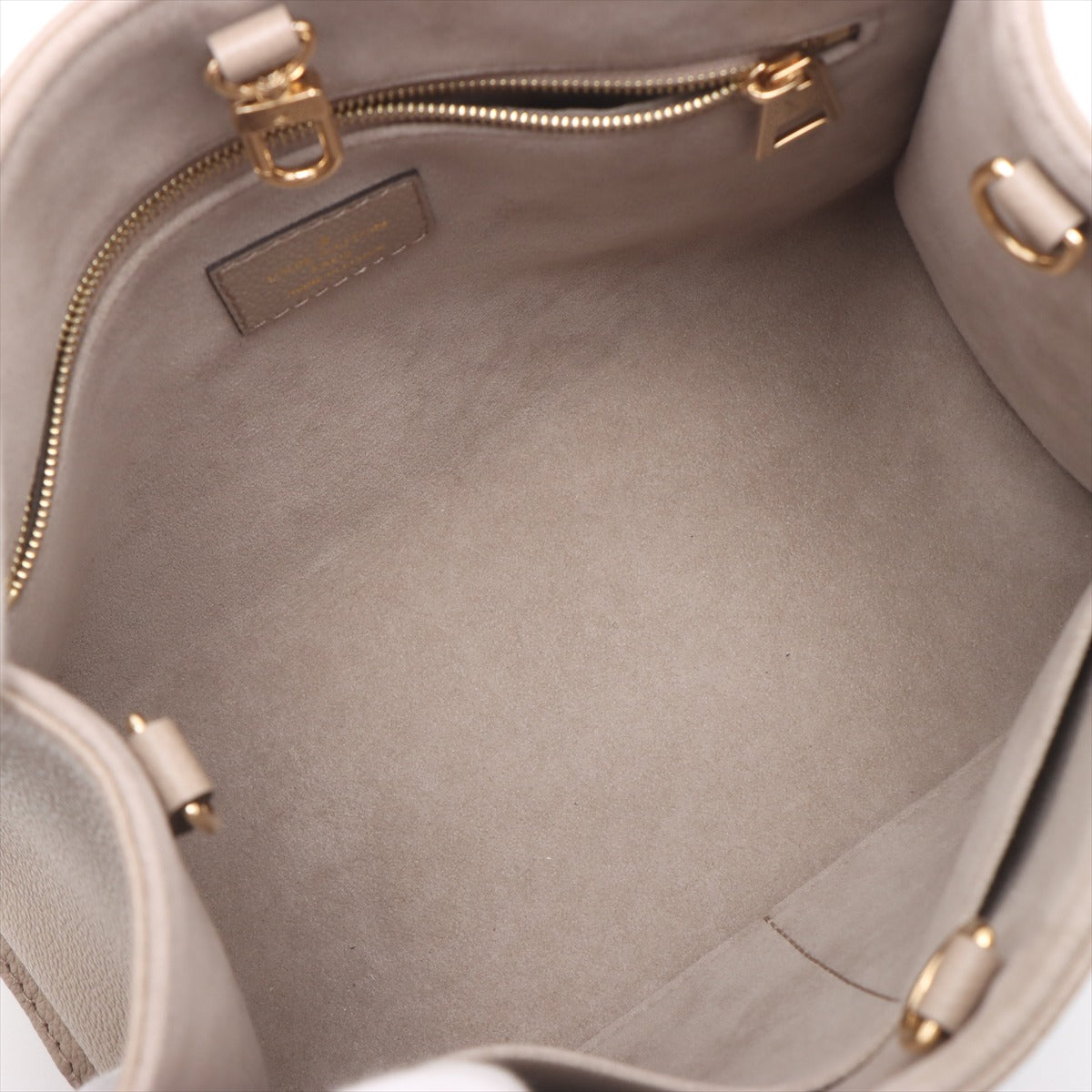 Onthego PM Cuir de veau grainé Empreinte Tote Sac porté épaule Giant Empreinte 