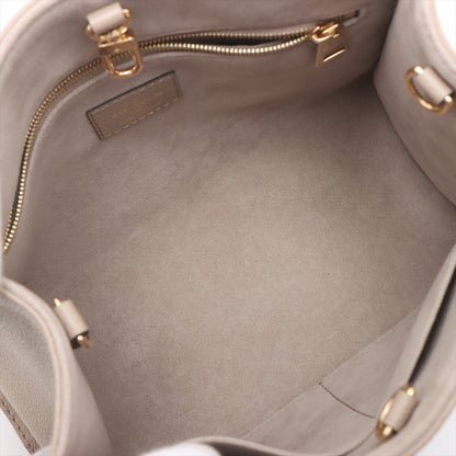 Onthego PM Cuir de veau grainé Empreinte Tote Sac porté épaule Giant Empreinte 