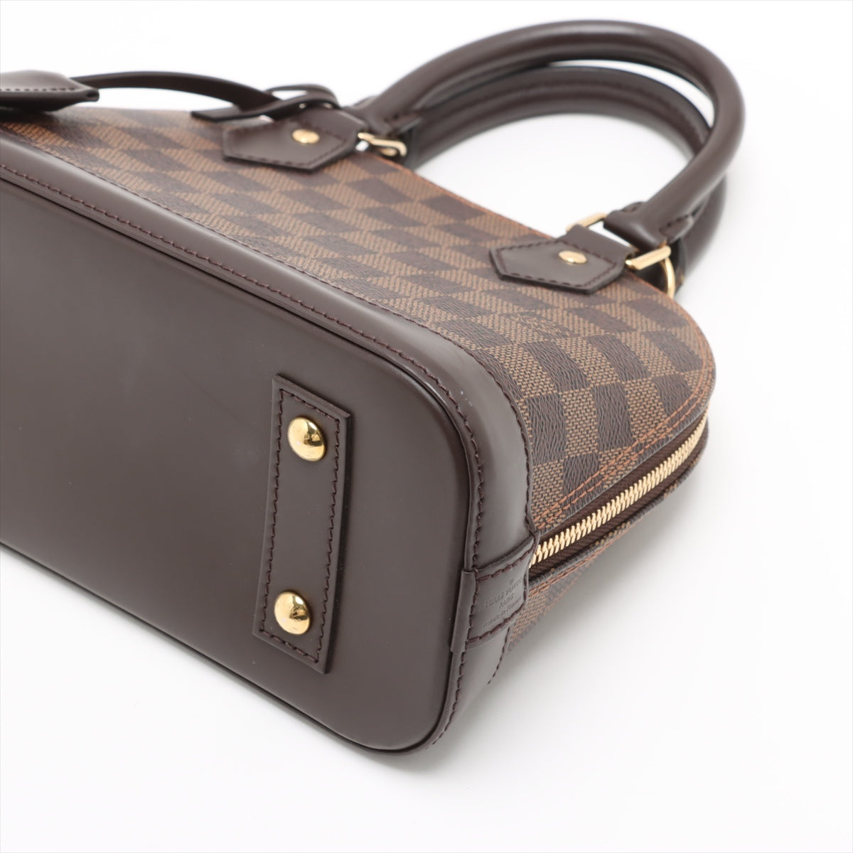 Alma BB Canvas 2-Ways Top-handle Bag Damier Ebene