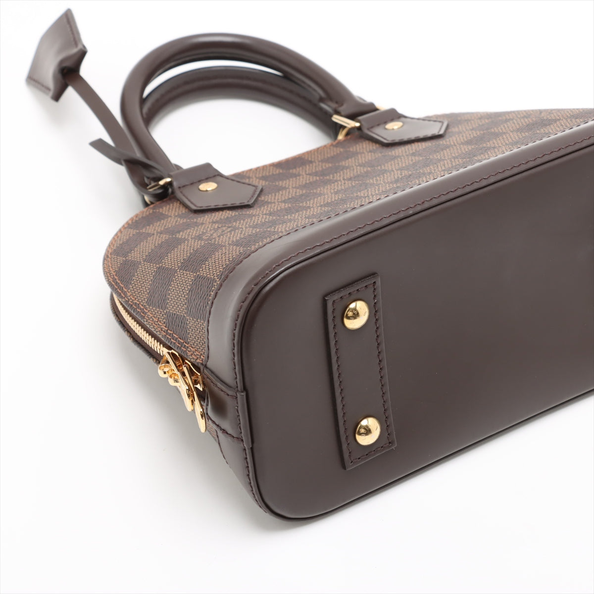 Alma BB Canvas 2-Ways Top-handle Bag Damier Ebene