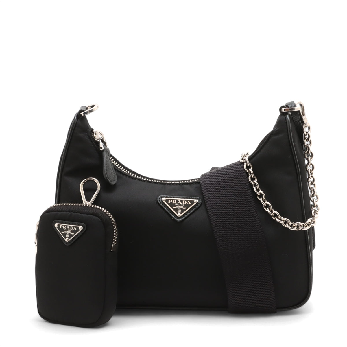 Re-Edition 2005 Econyl Nylon Pouch Crossbody Black