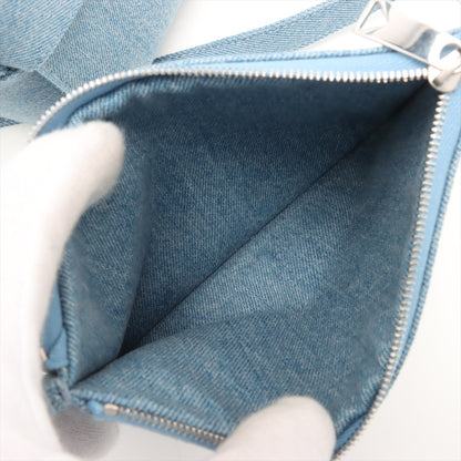 The Arco Mini Denim Maxi Intrecciato Tote Shoulder Bag