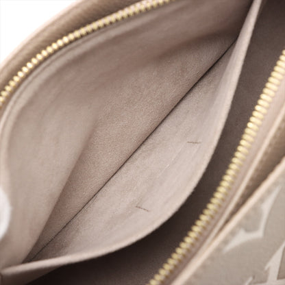 Onthego Leder East West Empreinte Tote Handtasche Taupe 