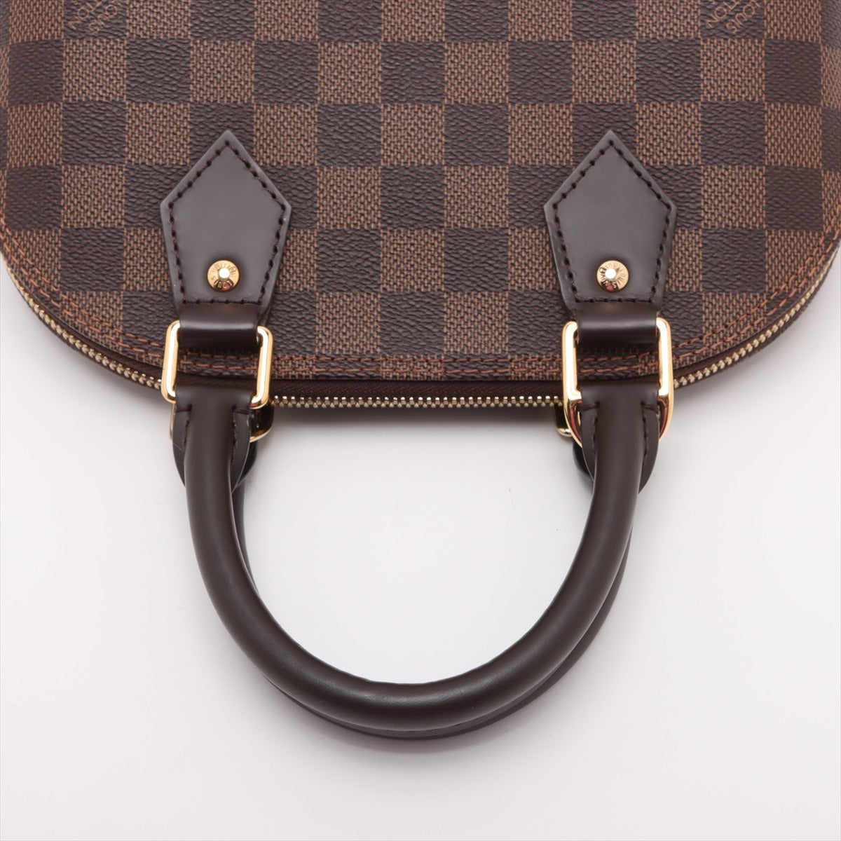 Alma BB Canvas 2-Ways Top-handle Bag Damier Ebene
