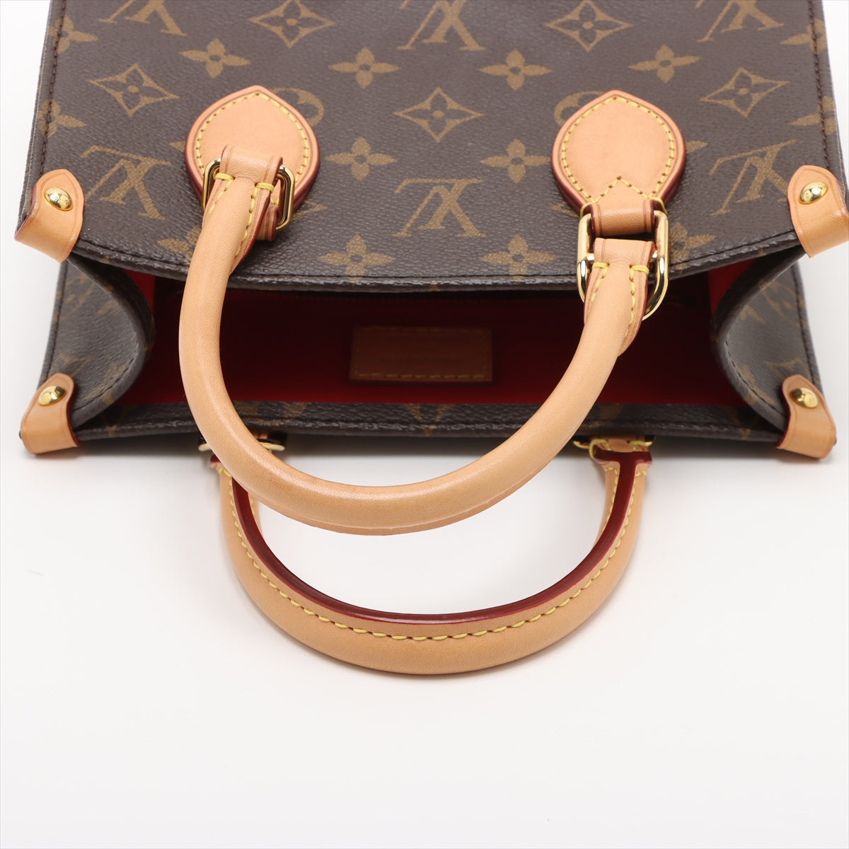 Sac Plat BB Canvas Tote Handbag Monogram