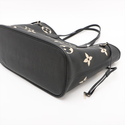 Neverfull MM Leather Empreinte Shopper Shoulder Bag Black