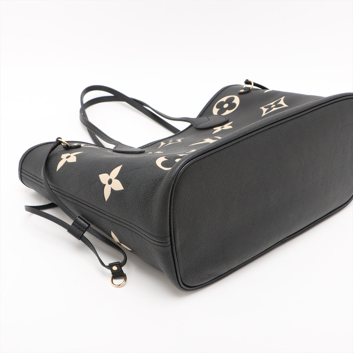 Neverfull MM Leather Empreinte Shopper Shoulder Bag Black