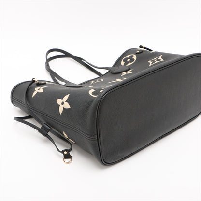 Neverfull MM Leather Empreinte Shopper Shoulder Bag Black