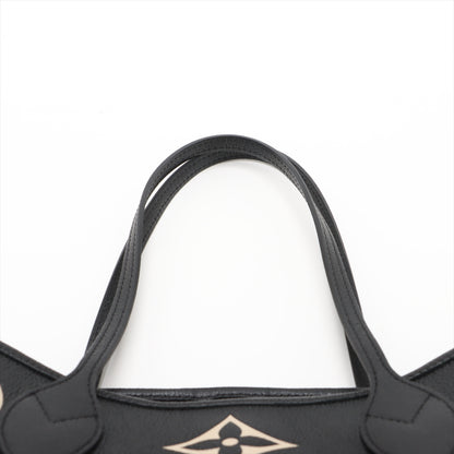 Neverfull MM Leather Empreinte Shopper Shoulder Bag Black