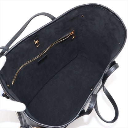 Neverfull MM Leather Empreinte Shopper Shoulder Bag Black