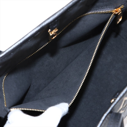 Neverfull MM Leather Empreinte Shopper Shoulder Bag Black