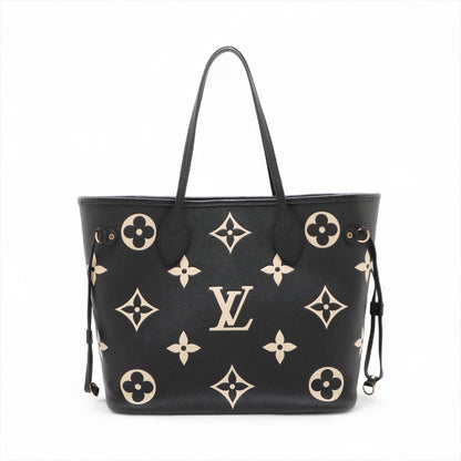 Neverfull MM Leather Empreinte Shopper Shoulder Bag Black