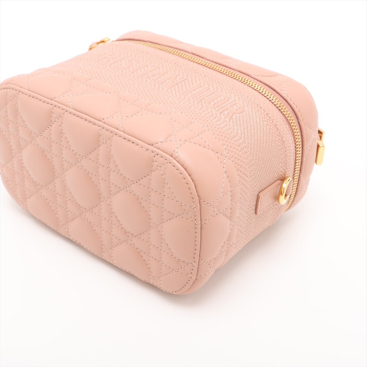 Vanity Case Canvas Cannage 2-Way Handbag Pink