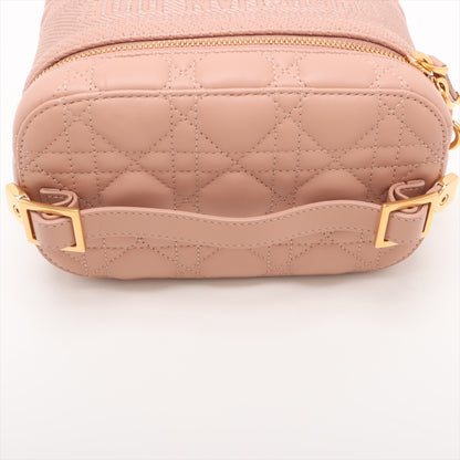 Vanity Case Canvas Cannage 2-Way Handbag Pink