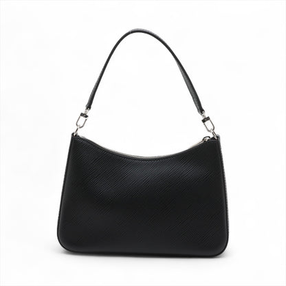 Marelle Epi Leather Shoulder Bag Handbag Black