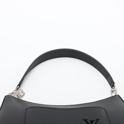 Marelle Epi Leather Shoulder Bag Handbag Black