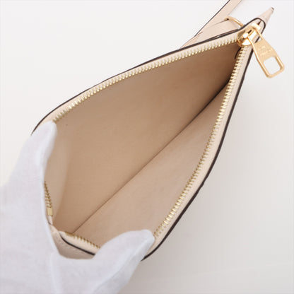 Neverfull MM Leather Empreinte Shopper Shoulder Bag White