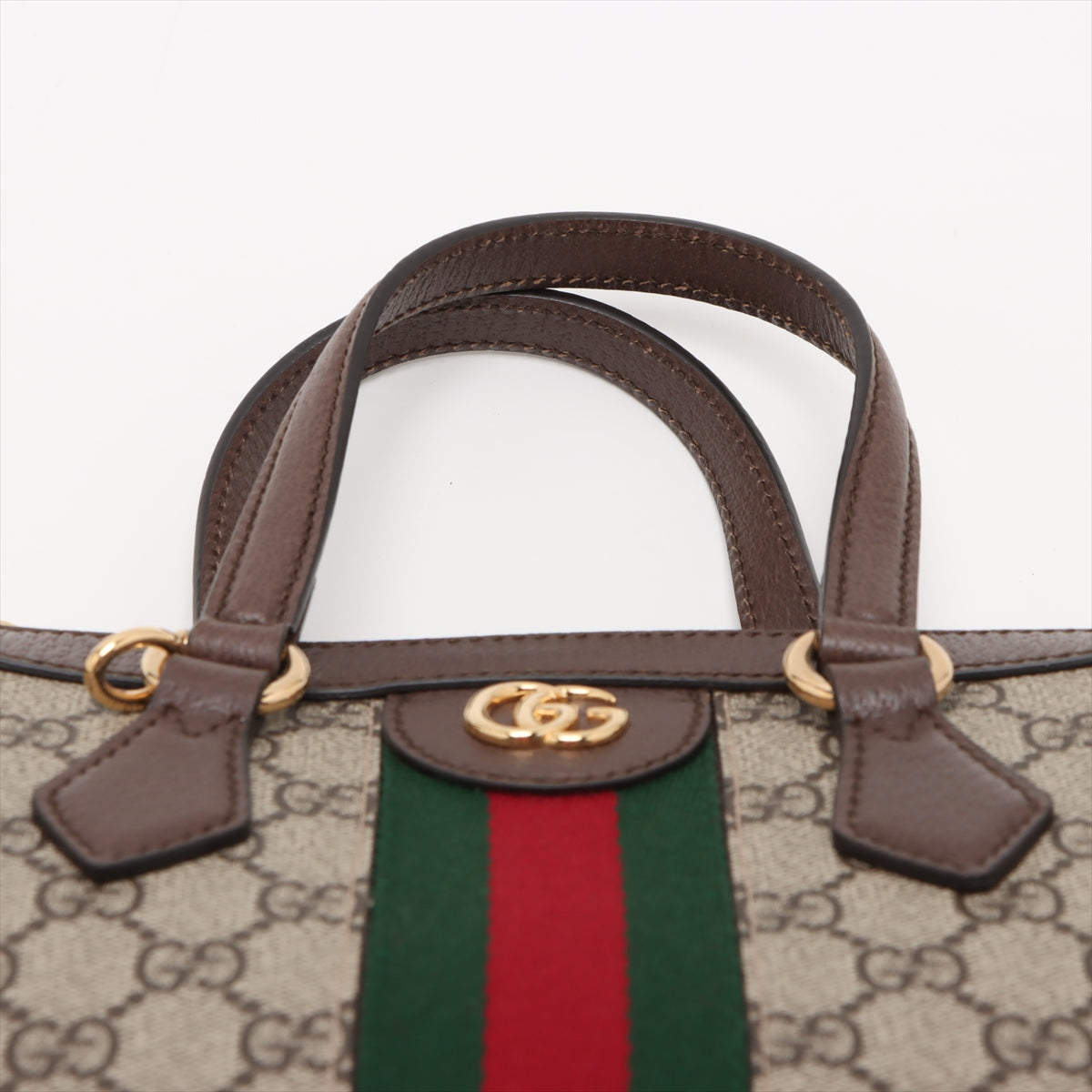 Ophidia GG Small Striped Canvas 2-Ways Tote Crossbody GG Supreme