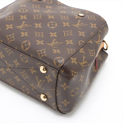 Bolsa Montaigne BB Monogram de lona com alça de mão 