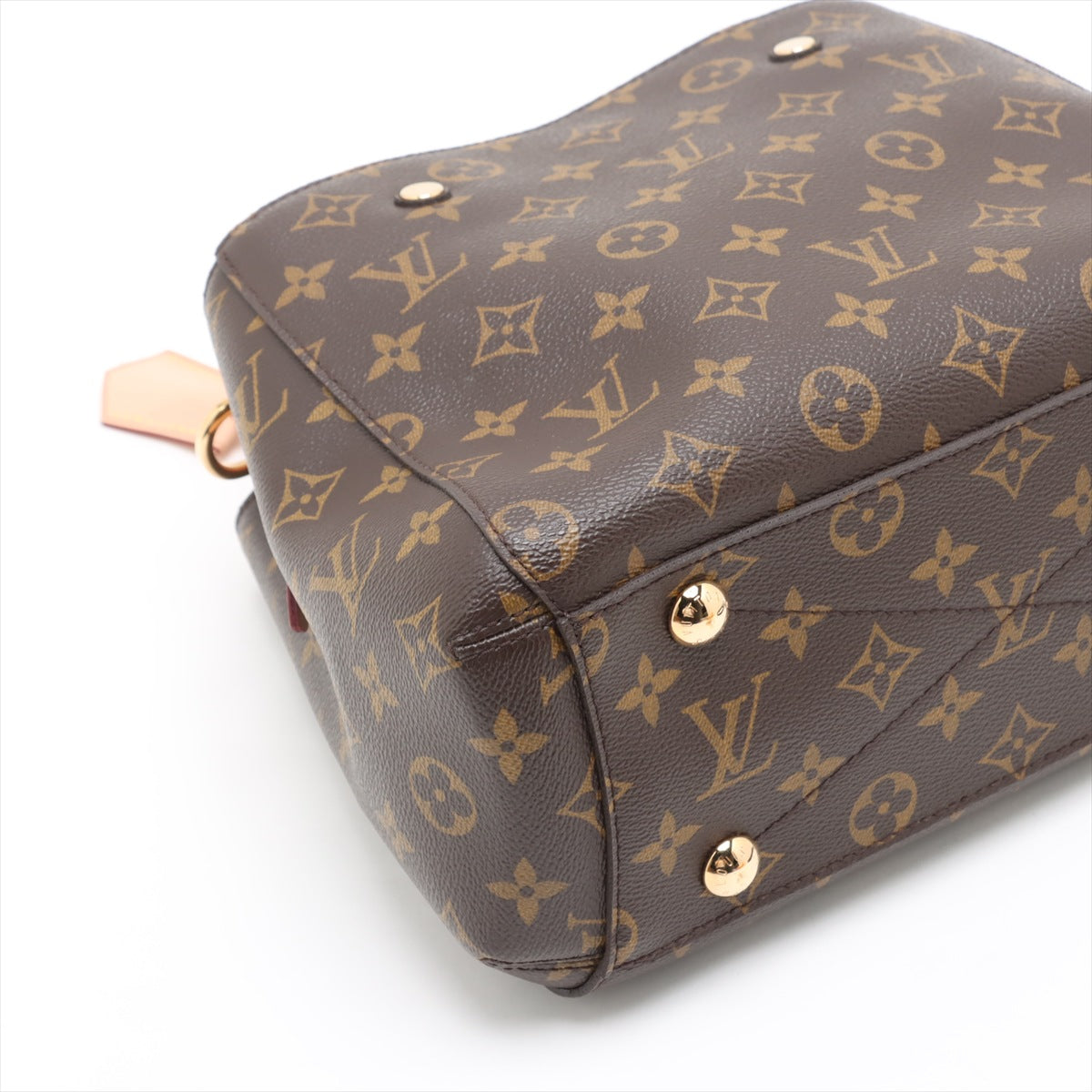 Bolsa Montaigne BB Monogram de lona com alça de mão 