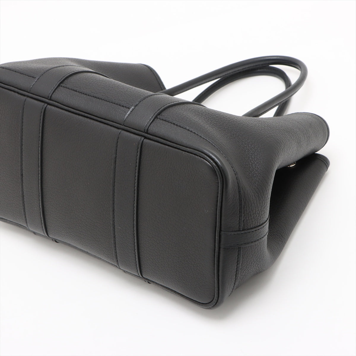 Garden Party 30 Leather Tote Handbag Black