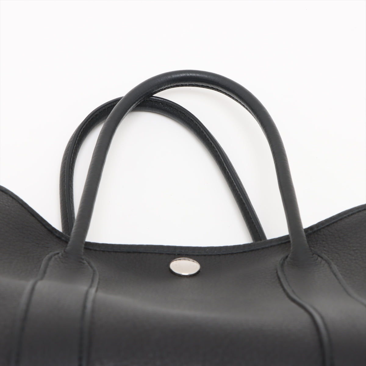 Garden Party 30 Leather Tote Handbag Black
