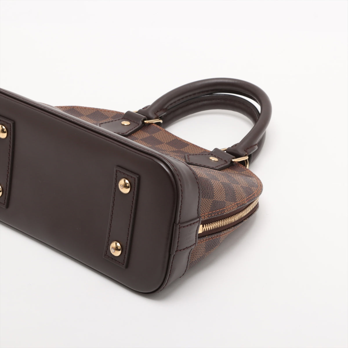 Alma BB Canvas 2-Ways Top-handle Bag Damier Ebene