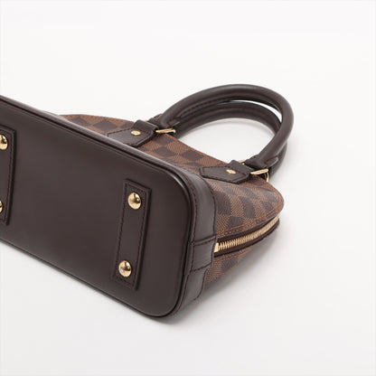 Alma BB Canvas 2-Ways Top-handle Bag Damier Ebene