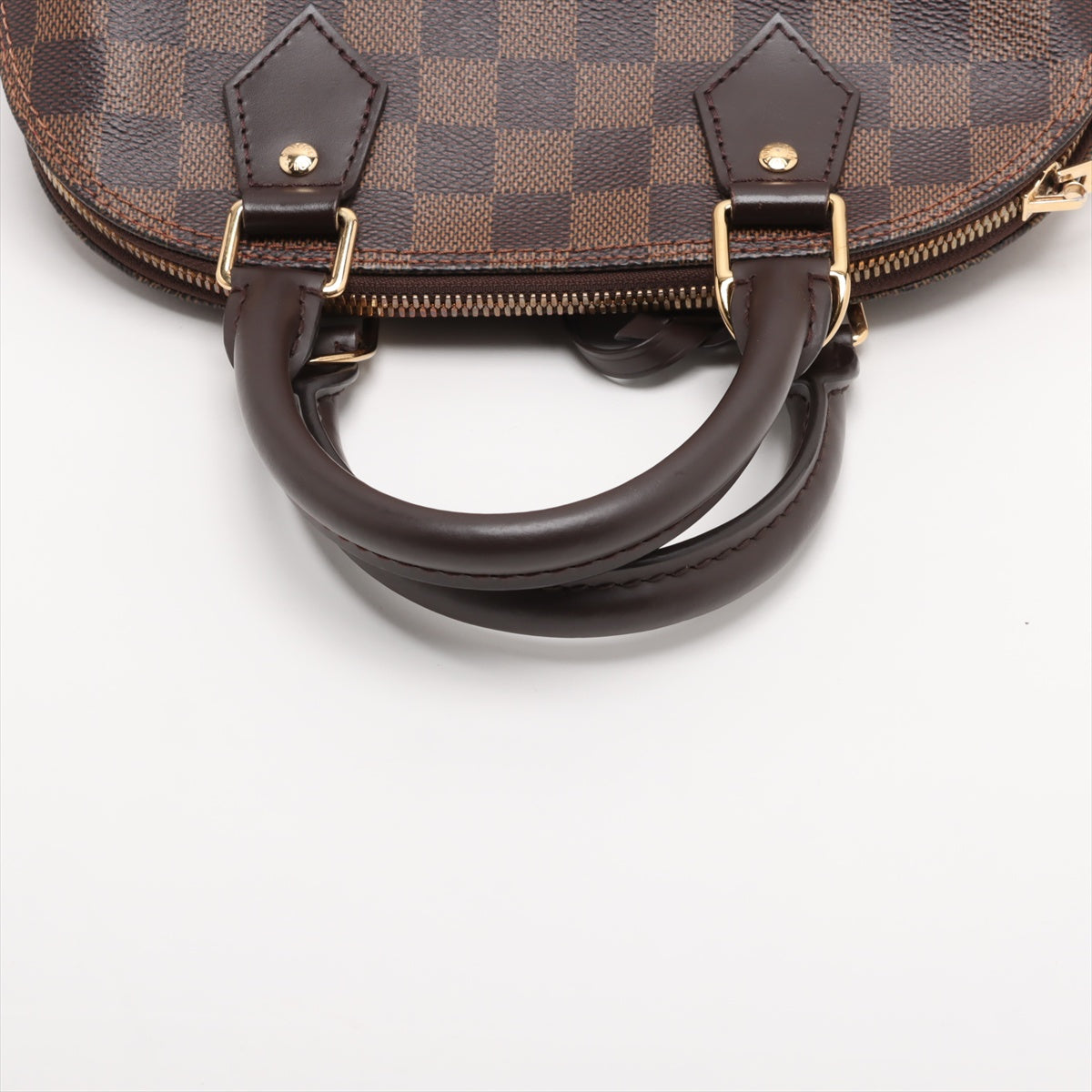 Alma BB Canvas 2-Ways Top-handle Bag Damier Ebene
