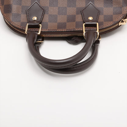 Alma BB Canvas 2-Ways Top-handle Bag Damier Ebene