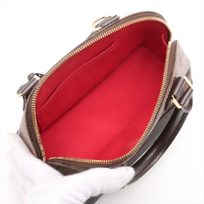 Alma BB Canvas 2-Ways Top-handle Bag Damier Ebene