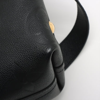 CarryAll Kalbleder mit geprägter Struktur Monogram Giant Hobo Schultertasche Schwarz 