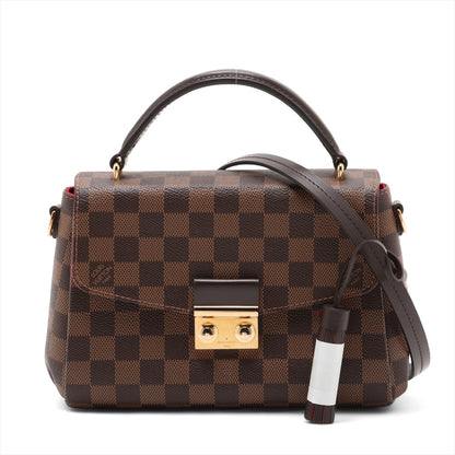 Croisette Canvas Top-handle Crossbody Damier Ebene