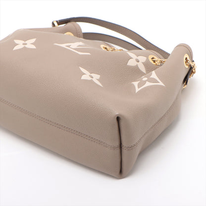 LV Bundle Leather Empreinte Shoulder Bag Handbag Beige