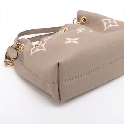 LV Bundle Leather Empreinte Shoulder Bag Handbag Beige