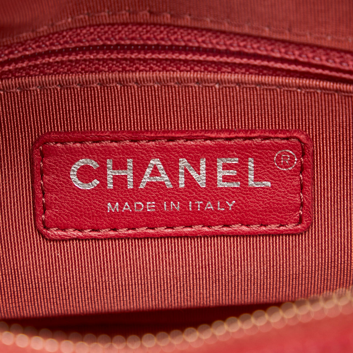 Gabrielle Small Chevron in pelle di agnello Borsa a spalla Arancione 