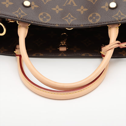 Montaigne MM Canvas bolsa tote de alça superior Monogram 