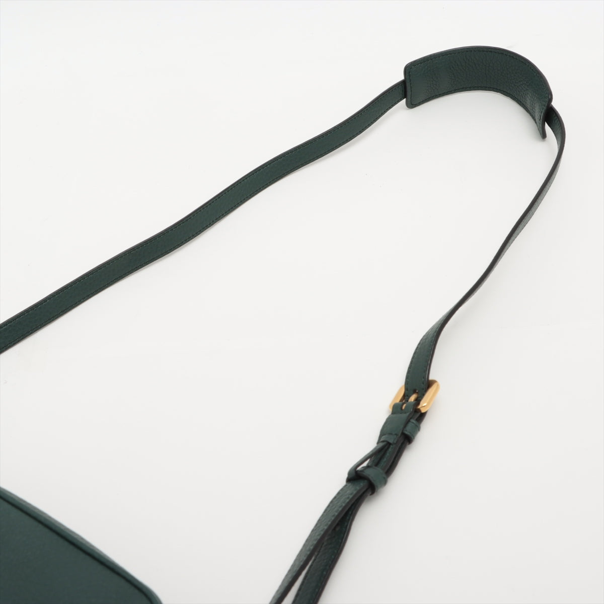 Kamera Schultertasche Daino Leder Grün 