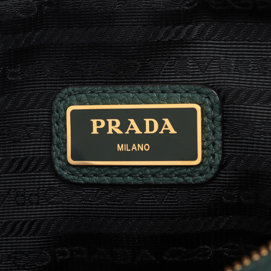 Kamera Schultertasche Daino Leder Grün 