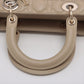 Lady Dior Sac moyen en cuir Cannage Beige