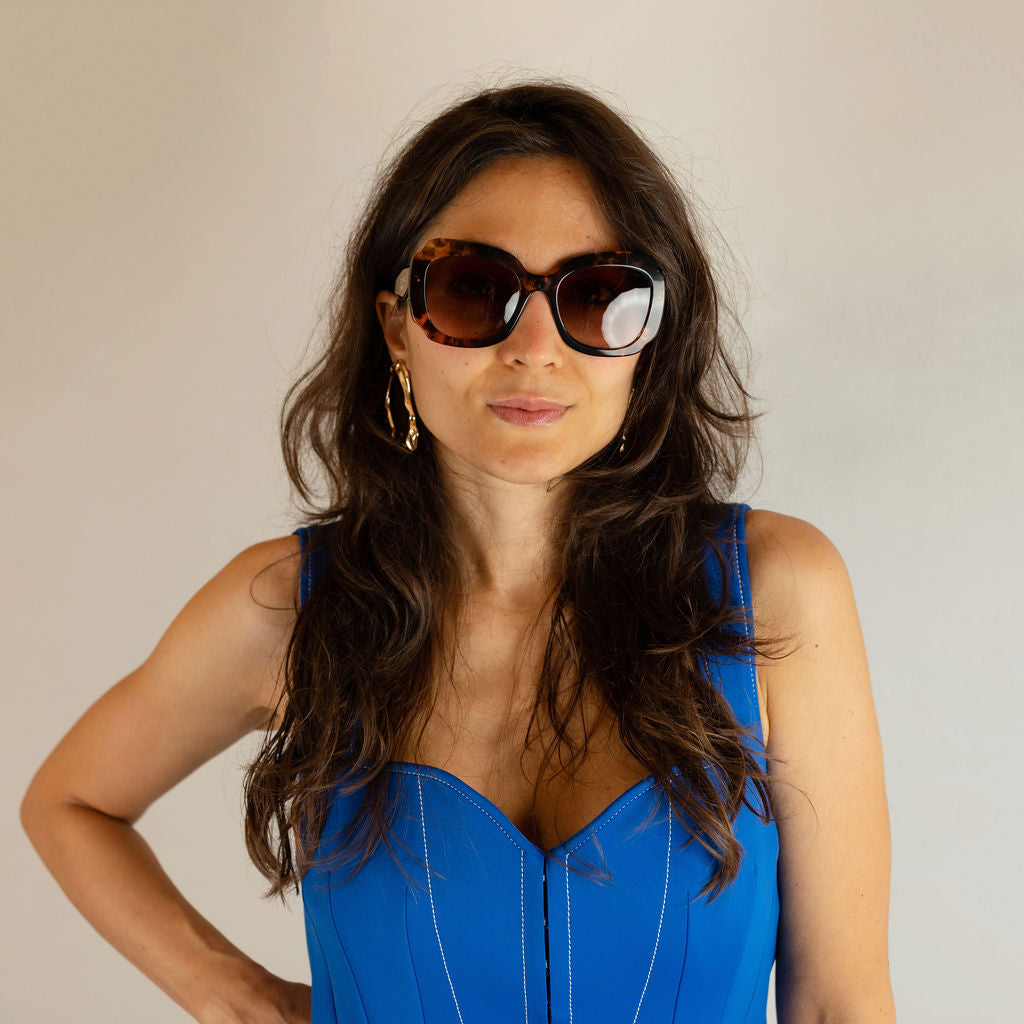 PR 16YS Large Acetate Sunglasses Brown