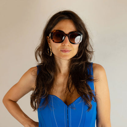 PR 16YS Large Acetate Sunglasses Brown