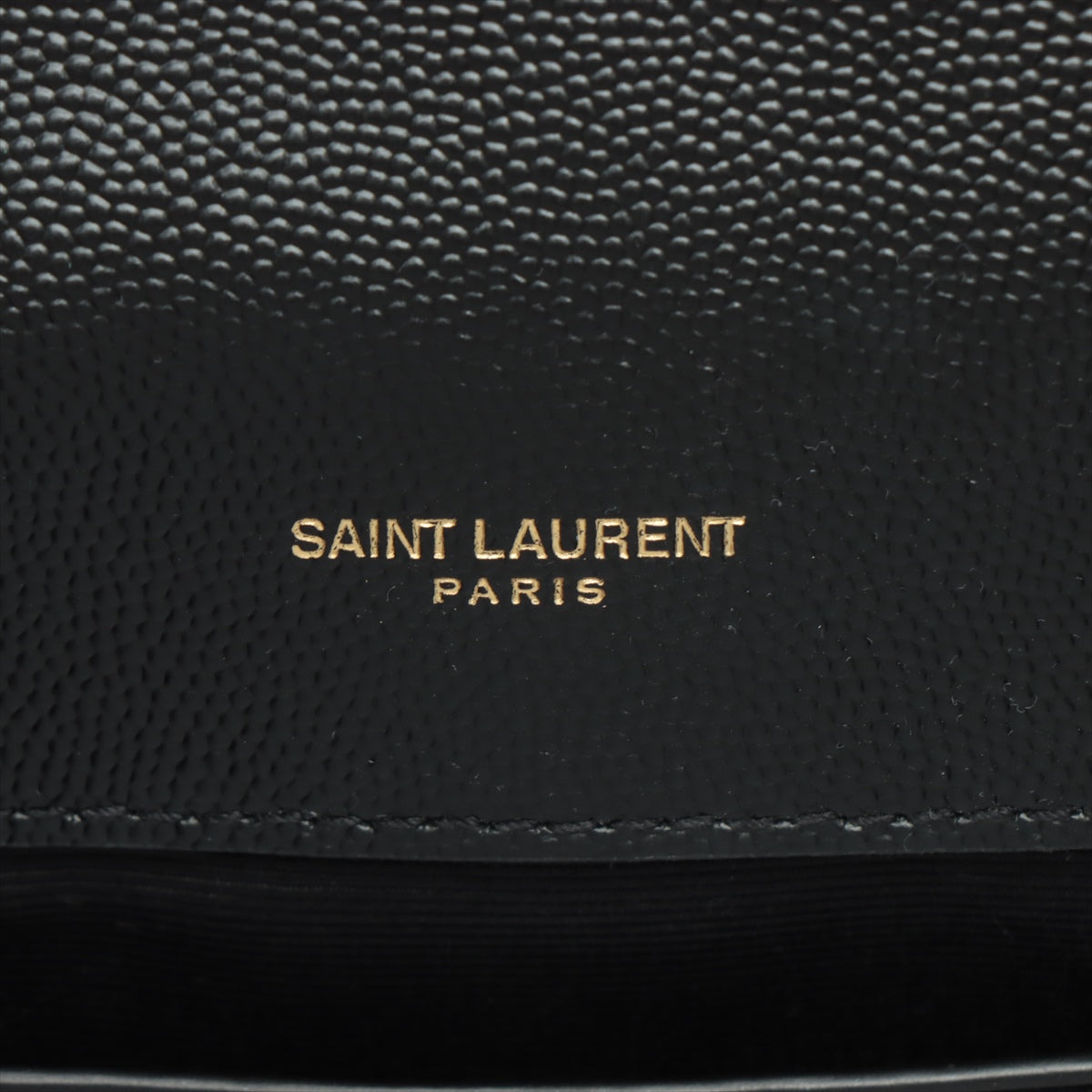 Envelope Medium Quilted Embossed Leather Shoulde Bag Black