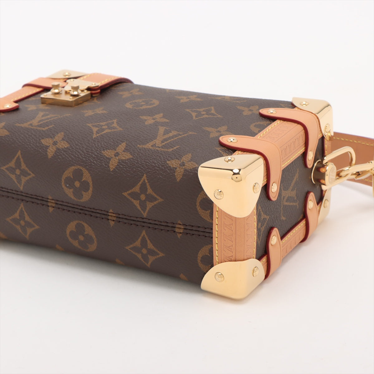 Borsa a spalla tracolla Canvas Side Trunk PM Monogramma 