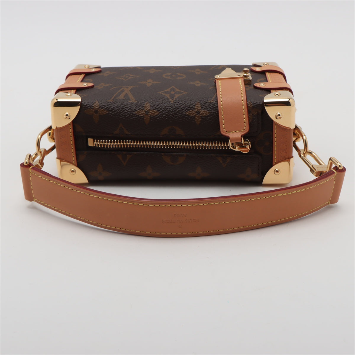 Borsa a spalla tracolla Canvas Side Trunk PM Monogramma 