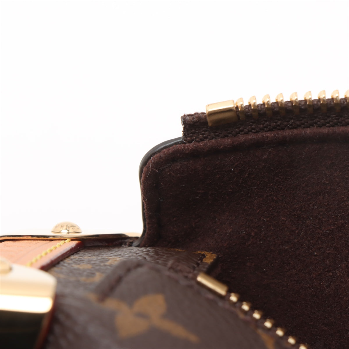 Borsa a spalla tracolla Canvas Side Trunk PM Monogramma 
