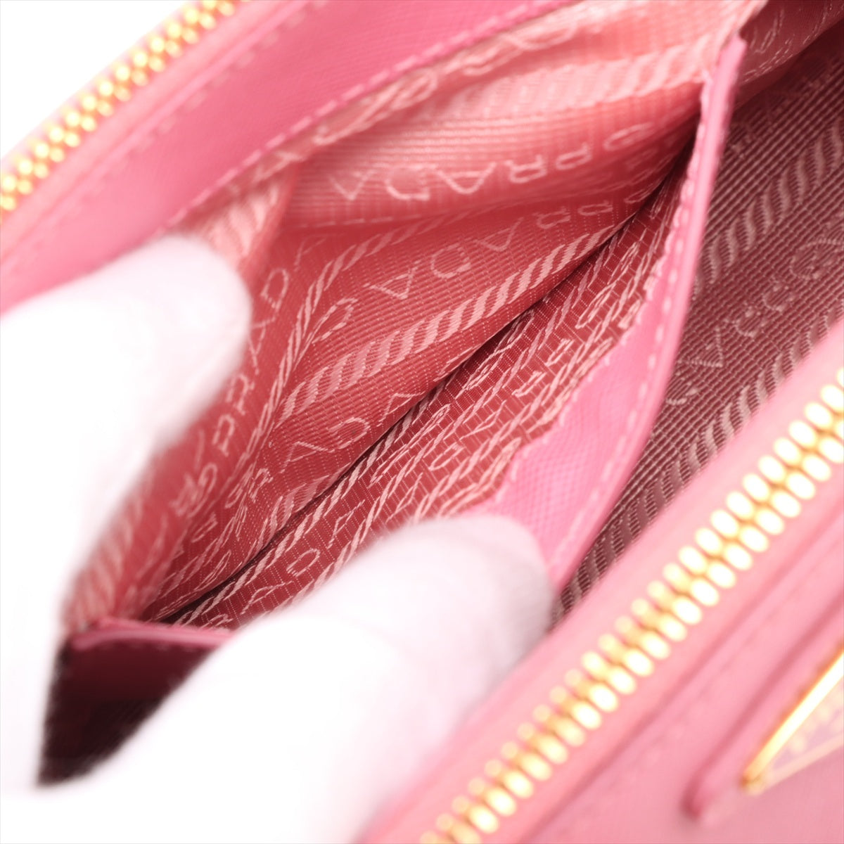 Galleria Mini Saffiano Leather Handbag Pink